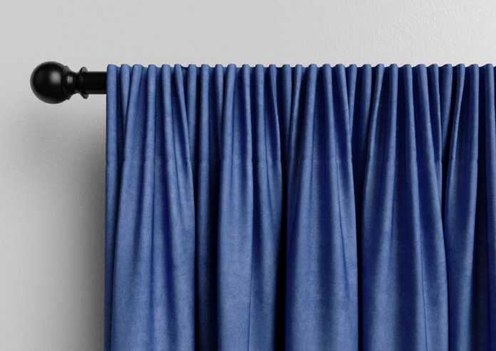 Faux Suede, Cornflower - Made to Measure Curtains - Image 9